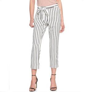 Banana Republic | Avery Tie Waist Striped Capris